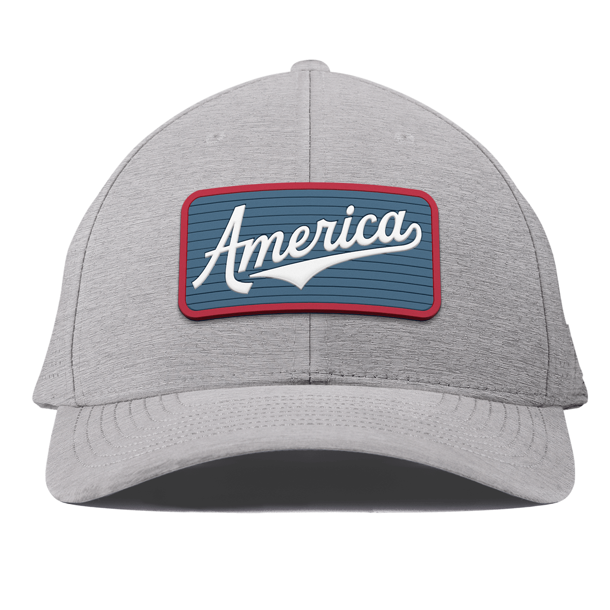 USA America Badge Curved Elite XGen™ Hat Heather Gray
