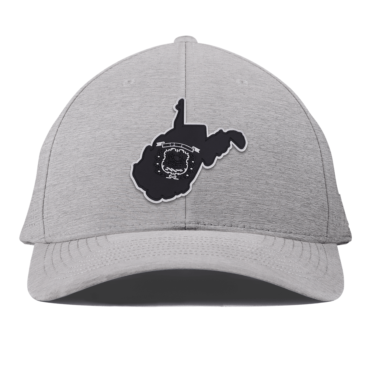 West Virginia Vintage Curved Elite XGen™ Heather Gray