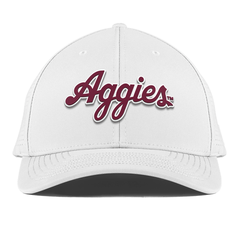 Texas A&M University "Aggies Script" Curved Elite XGen™ White