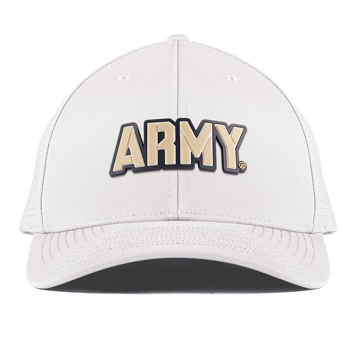 Army "Army West Point Gold Block" Curved Elite XGen™ White