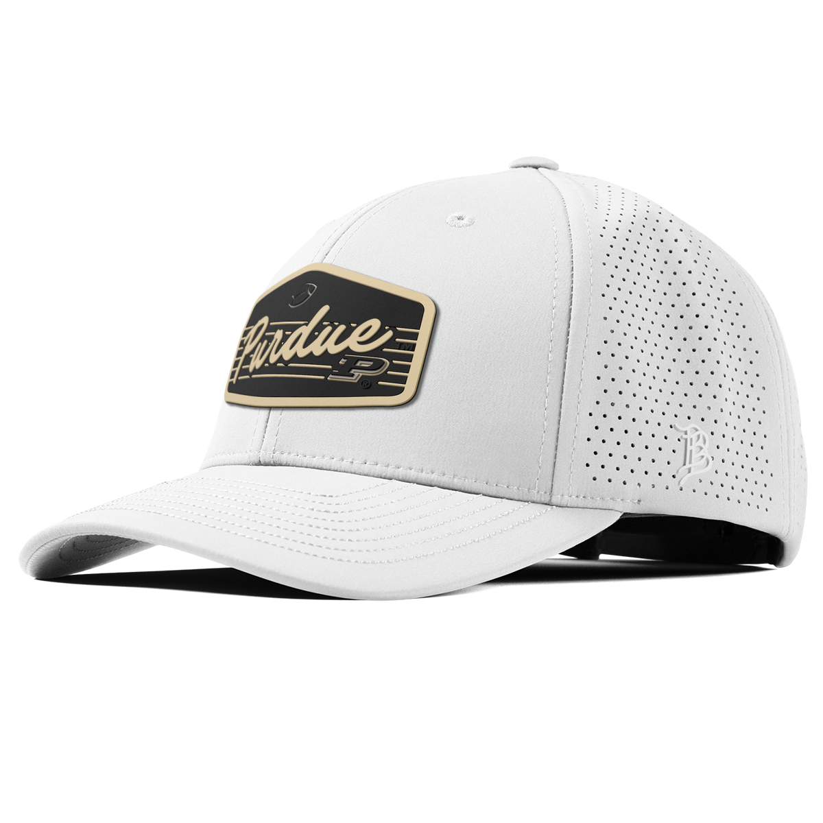 Purdue University "Boilermakers Football" Curved Elite XGen™ White