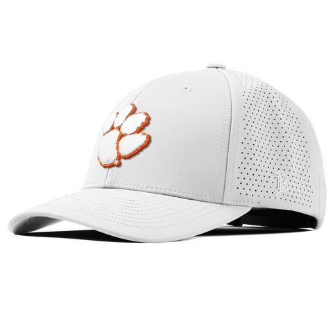 Clemson University "Clemson Tigers Paw" Curved Elite XGen™ White
