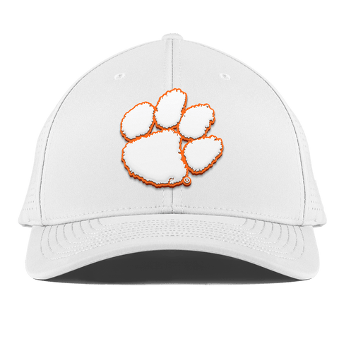 Clemson University "Clemson Tigers Paw" Curved Elite XGen™ White