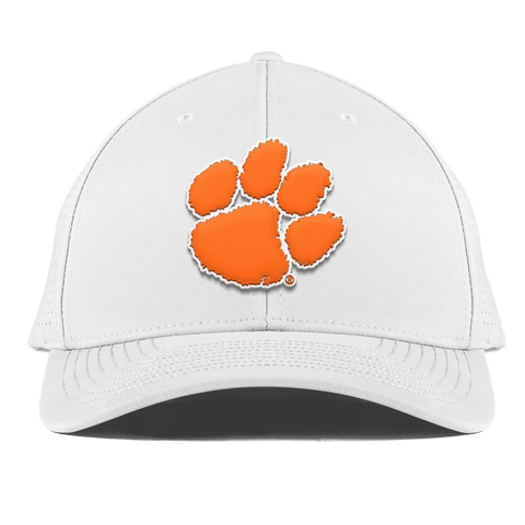 Clemson University "Clemson Tiger Paw" Curved Elite XGen™ White