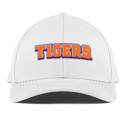 Clemson University "Clemson Tigers Block" Curved Elite XGen™ White