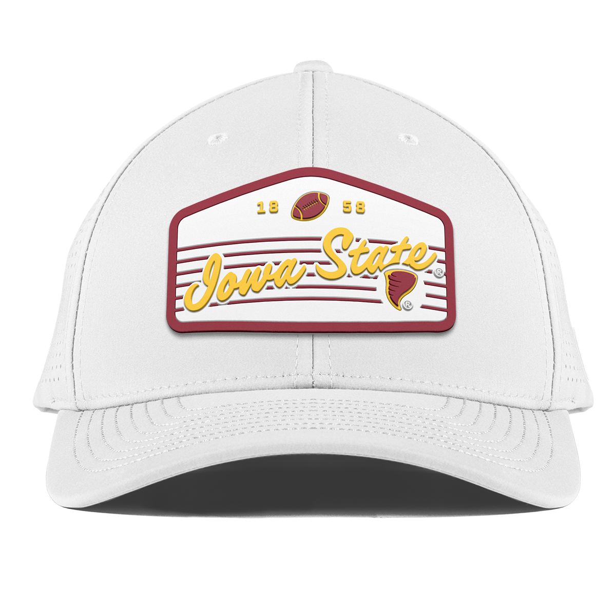 Iowa State University "Cyclones Football" Curved Elite XGen™ White