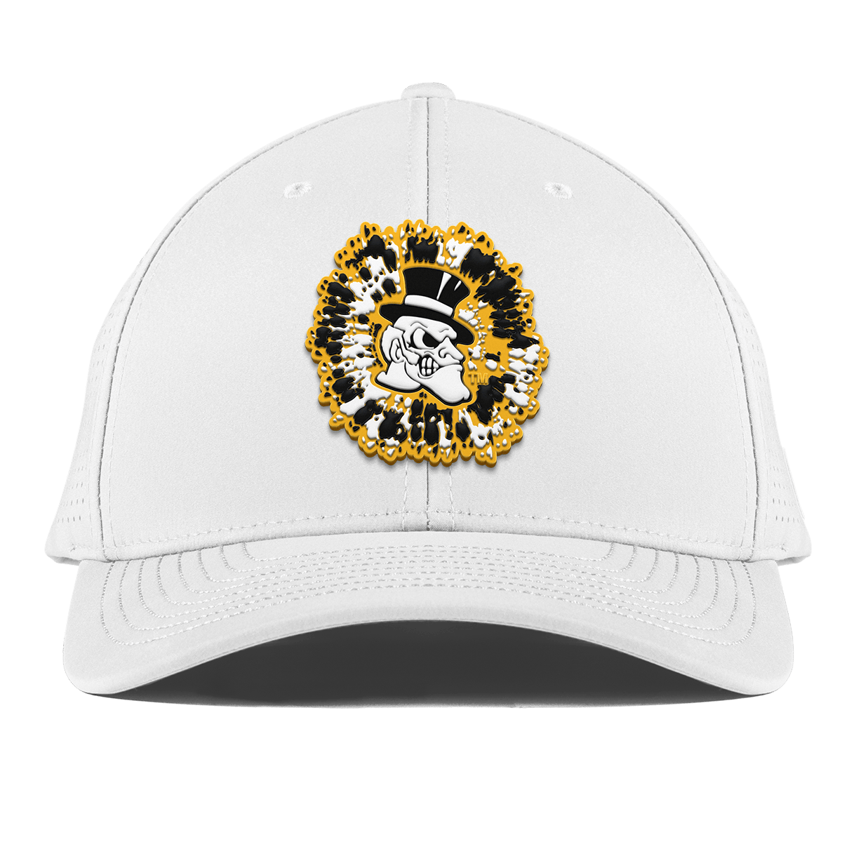Wake Forest University  "Deacons Tie Dye" Curved Elite XGen™ White
