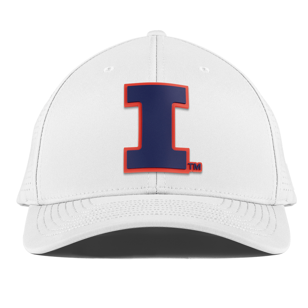 University of Illinois "Fighting Illini Navy" Curved Elite XGen® White