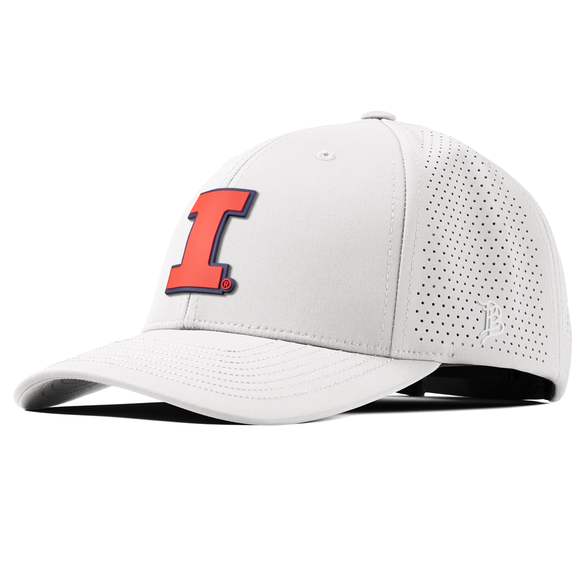 University of Illinois "Fighting Illini Orange"  Curved Elite XGen™ White