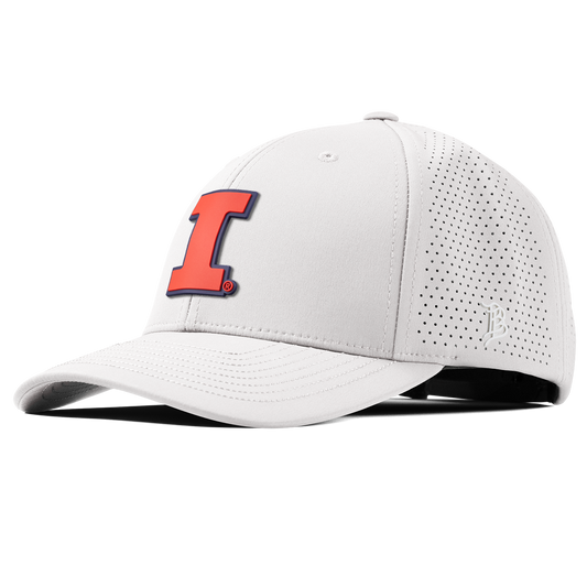 University of Illinois "Fighting Illini Orange"  Curved Elite XGen™ White