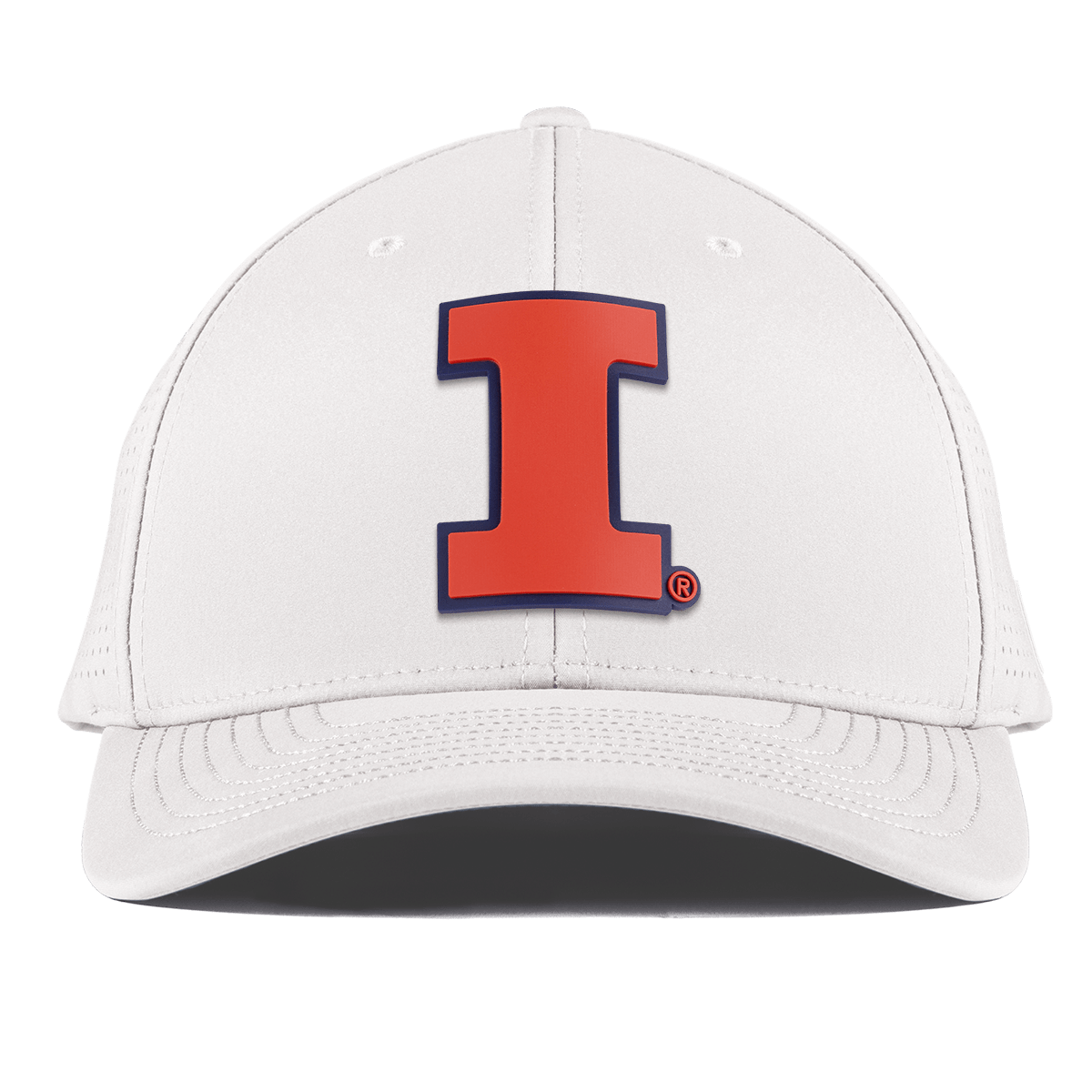 University of Illinois "Fighting Illini Orange"  Curved Elite XGen™ White