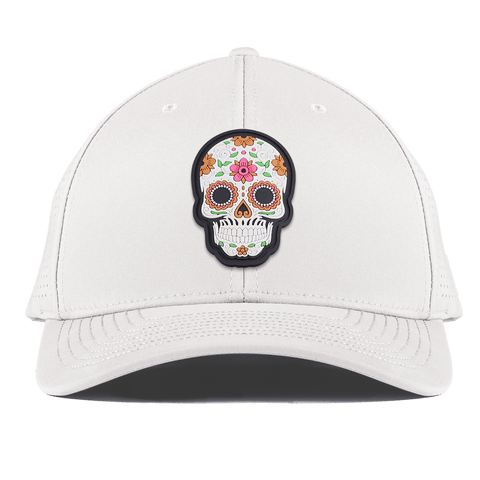 Flower Skull PVC Curved Elite XGen™ White
