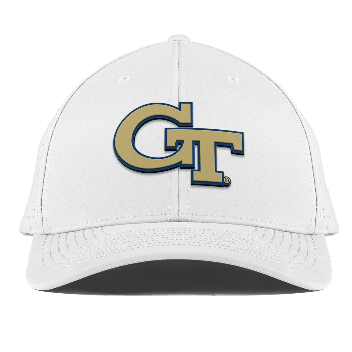 Georgia Tech University "Georgia Tech Team Logo" Curved Elite XGen™ White