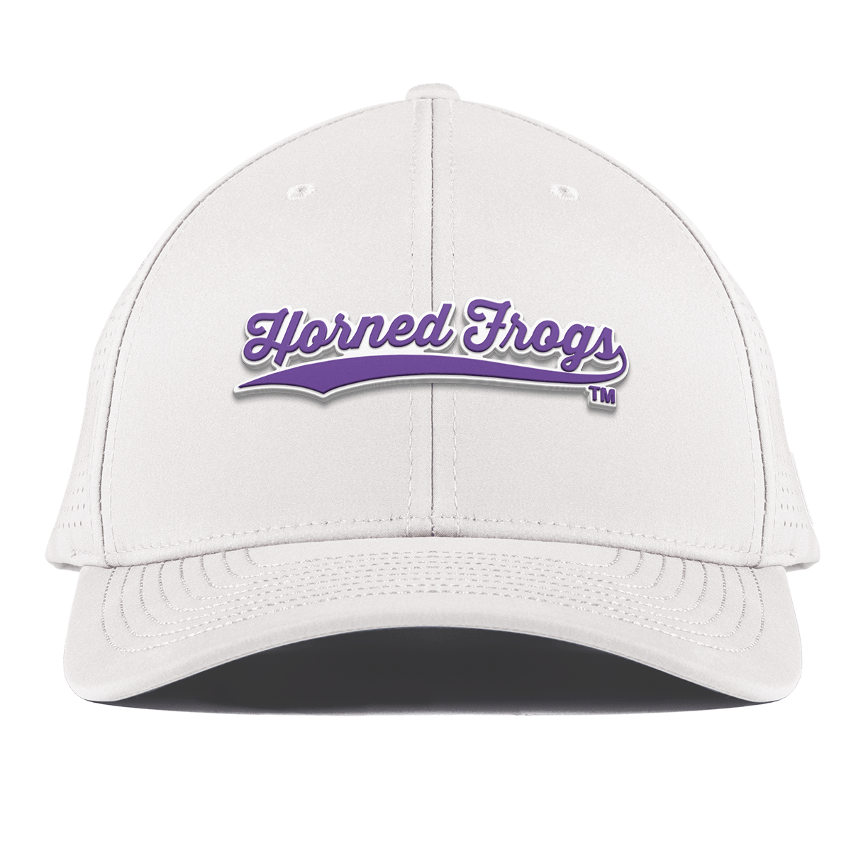 Texas Christian University "TCU Horned Frogs Scripts" Curved Elite XGen™ White