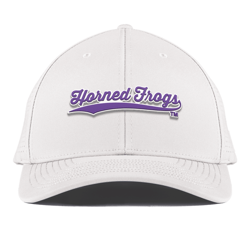 Texas Christian University "TCU Horned Frogs Scripts" Curved Elite XGen™ White