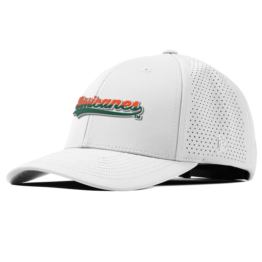 University of Miami "Hurricanes Script" Curved Elite XGen™ White