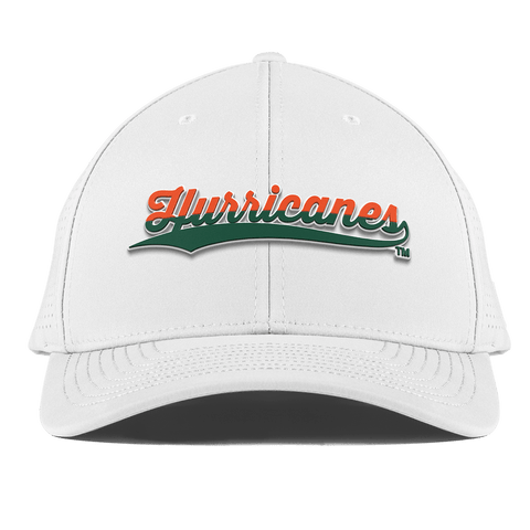 University of Miami "Hurricanes Script" Curved Elite XGen™ White