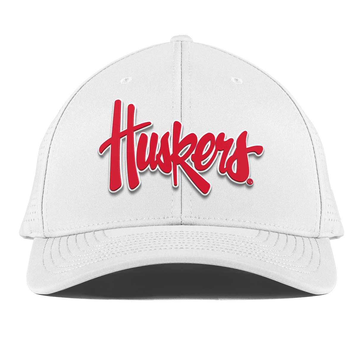 University of Nebraska "Huskers Script" Curved Elite XGen™ White