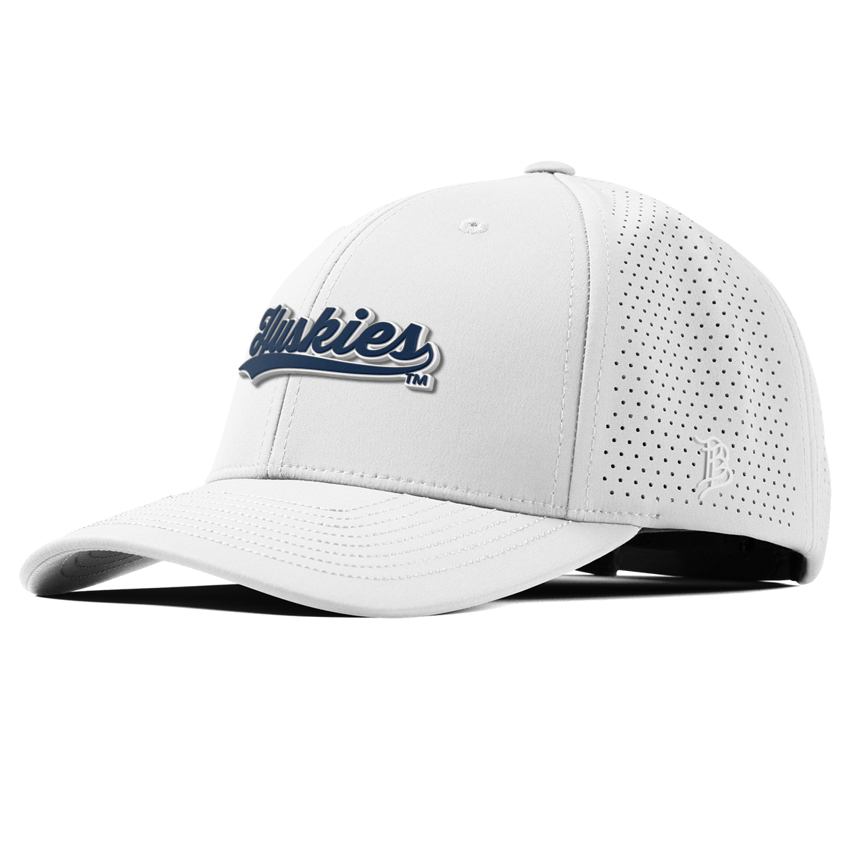 University of Connecticut "Huskies Script" Curved Elite XGen™ White