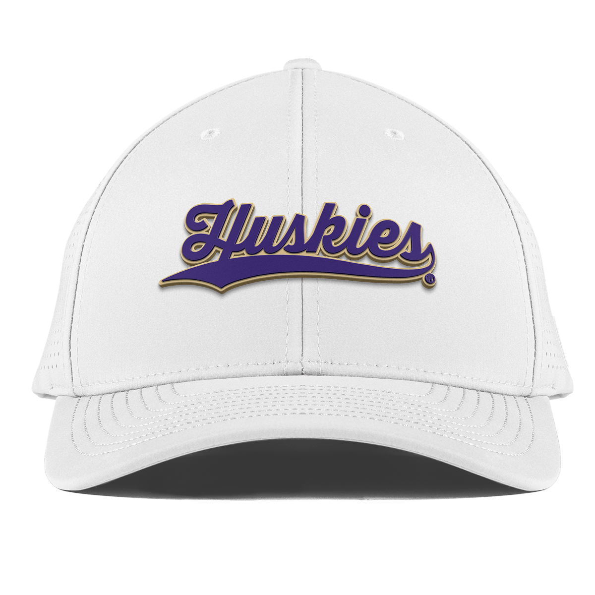 University of Washington "Huskies Script" Curved Elite XGen™ White