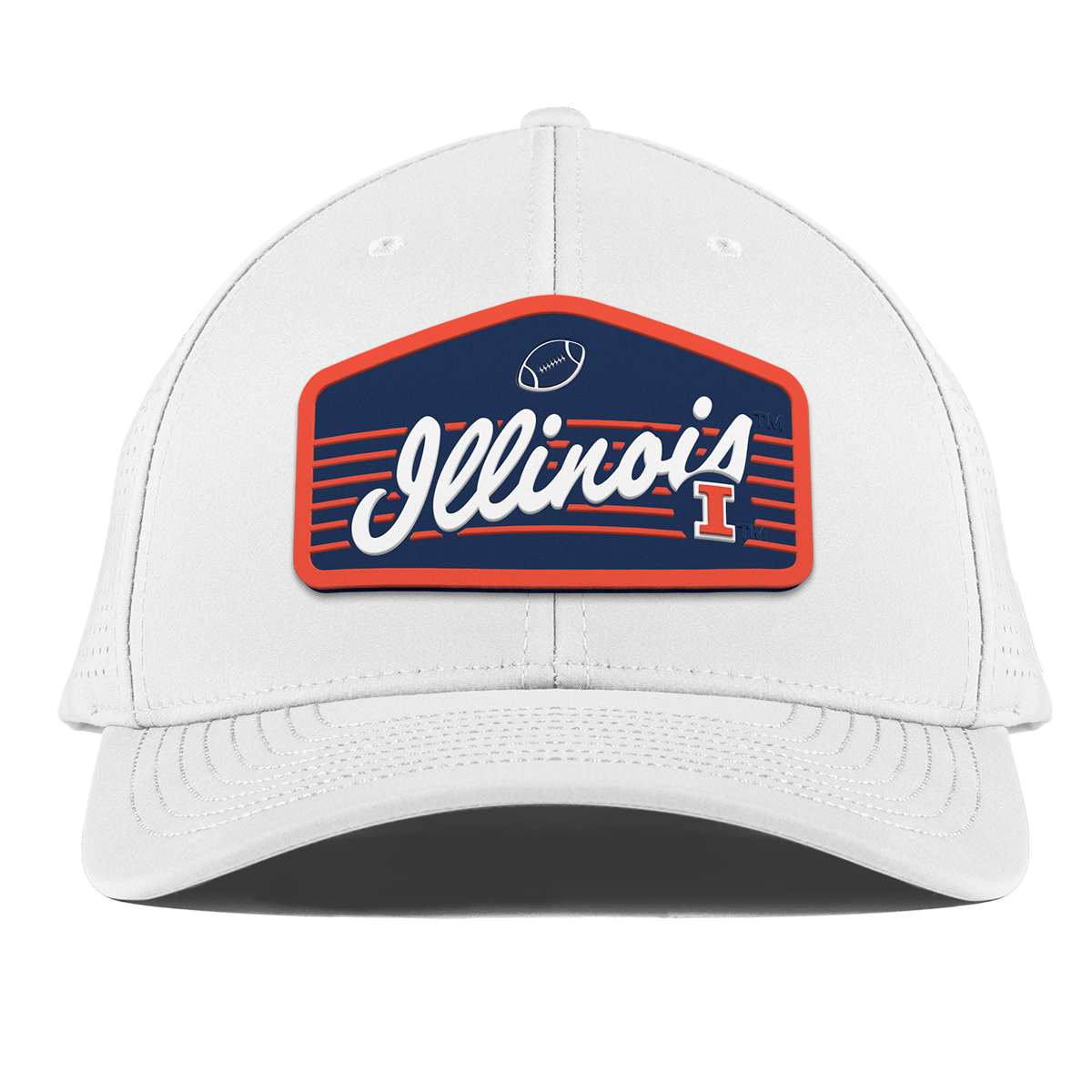University of Illinois "Illini Football" Curved Elite XGen™ White