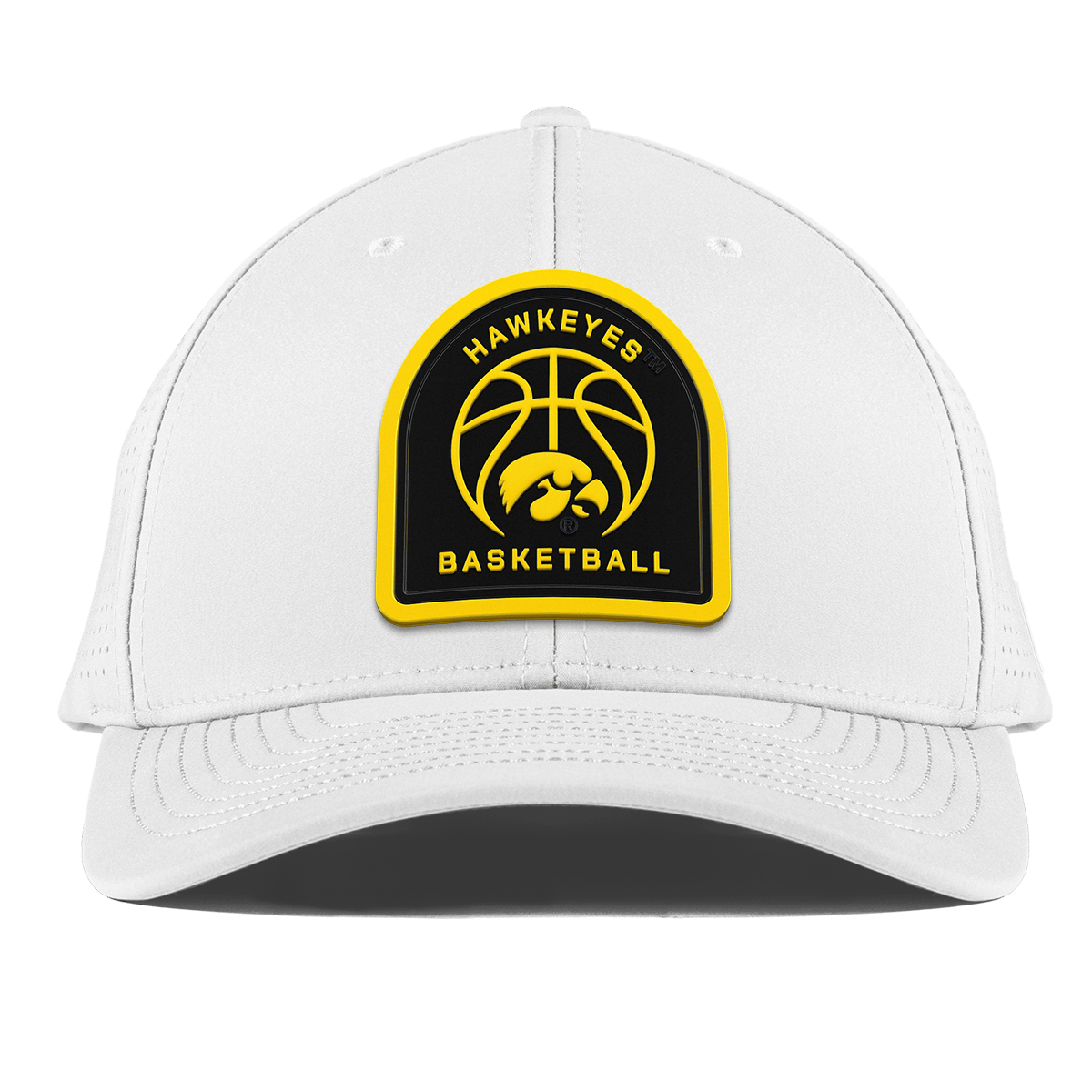 University of Iowa "Iowa Basketball" Curved Elite XGen™ White