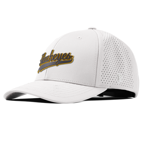 University of Iowa "Iowa Hawkeyes Script" Curved Elite XGen™ White