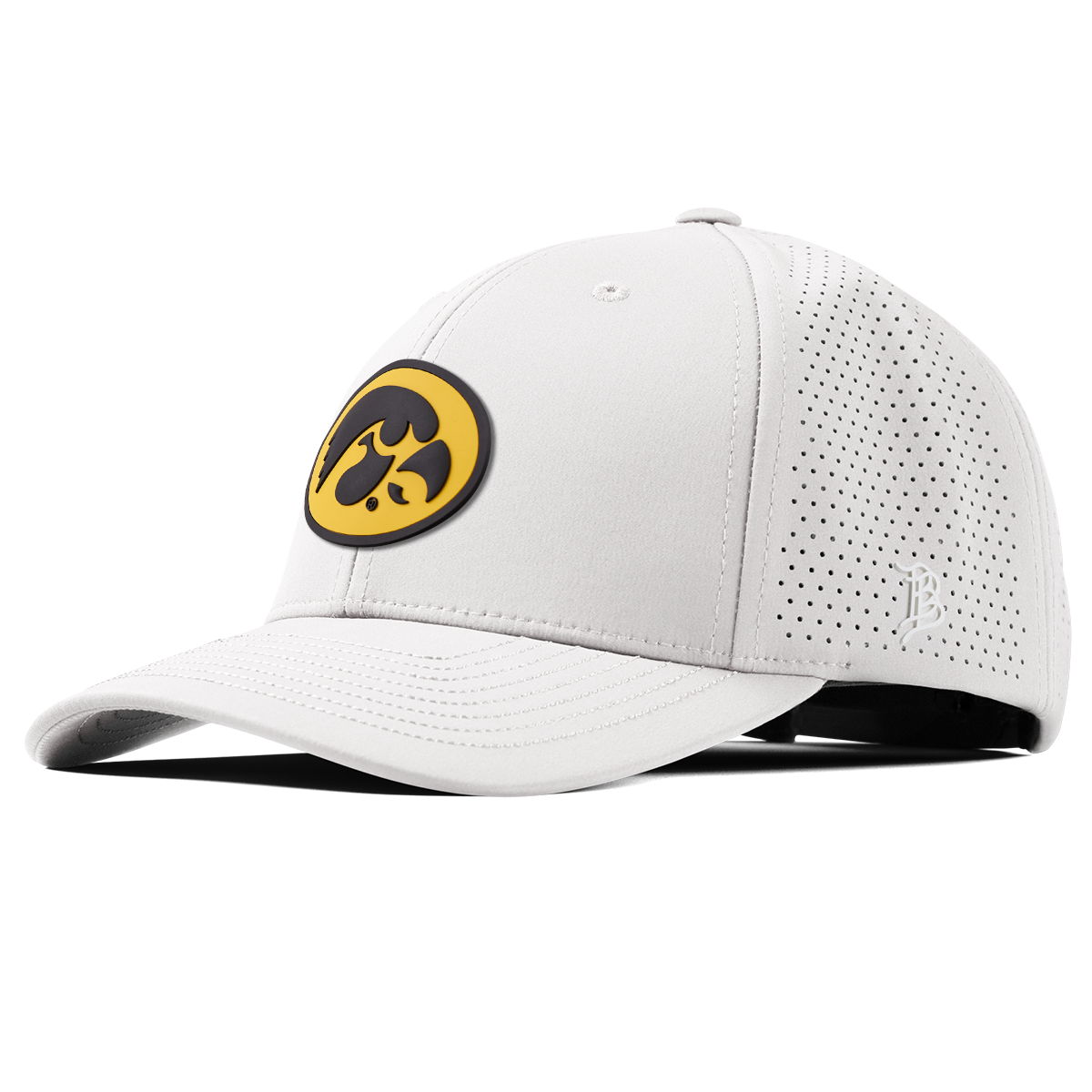 University of Iowa "Iowa Hawkeyes Team Logo" Curved Elite XGen™ White
