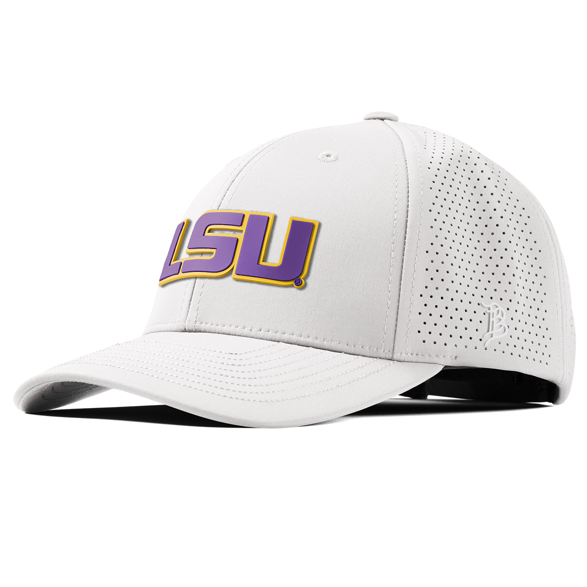 Louisiana State University "LSU Purple Block" Curved Elite XGen™ White