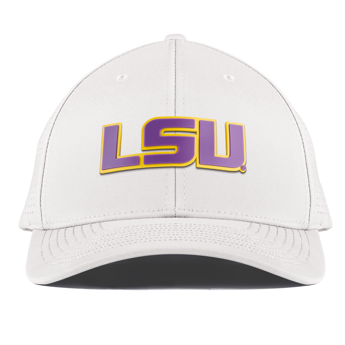 Louisiana State University "LSU Purple Block" Curved Elite XGen™ White