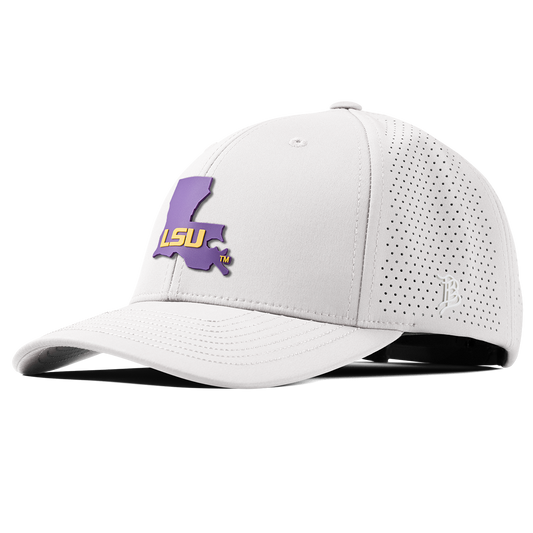 Louisiana State University "LSU Purple State" Curved Elite XGen™ White