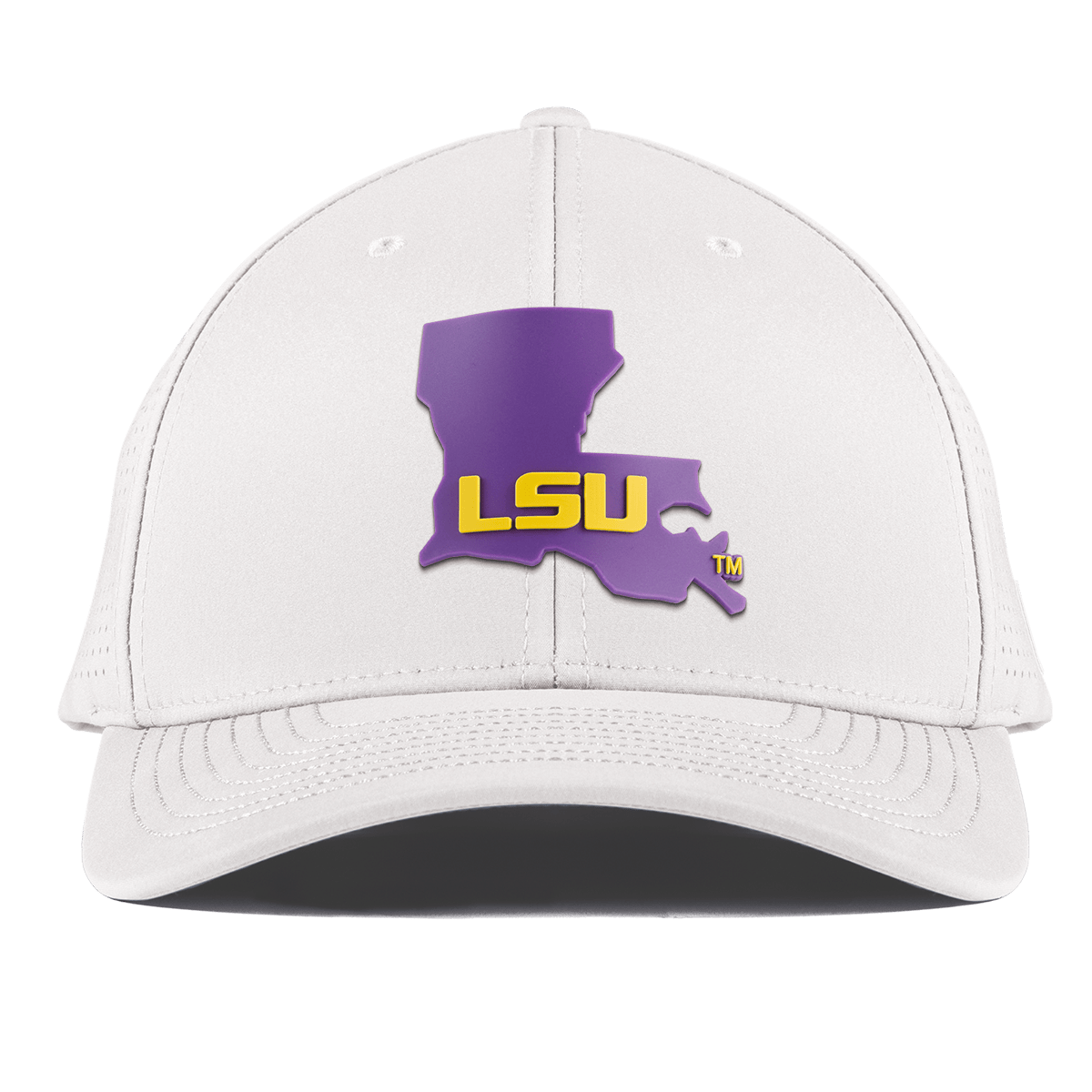Louisiana State University "LSU Purple State" Curved Elite XGen™ White
