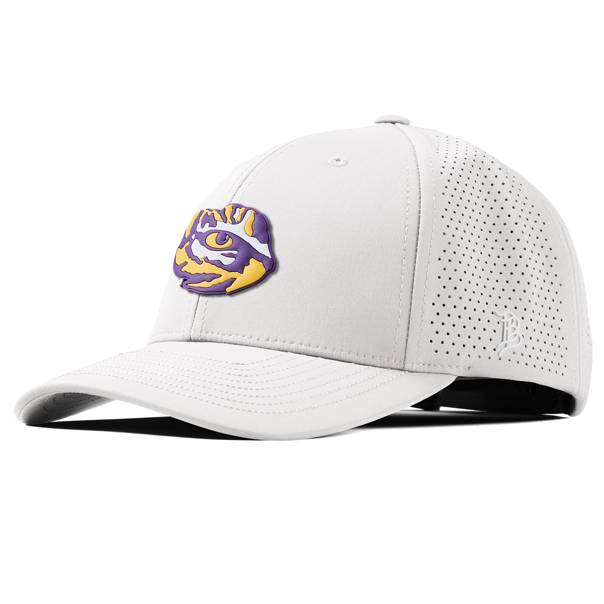 Louisiana State University "LSU Tiger Team Logo" Curved Elite XGen™ White