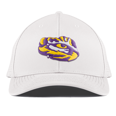 Louisiana State University "LSU Tiger Team Logo" Curved Elite XGen™ White