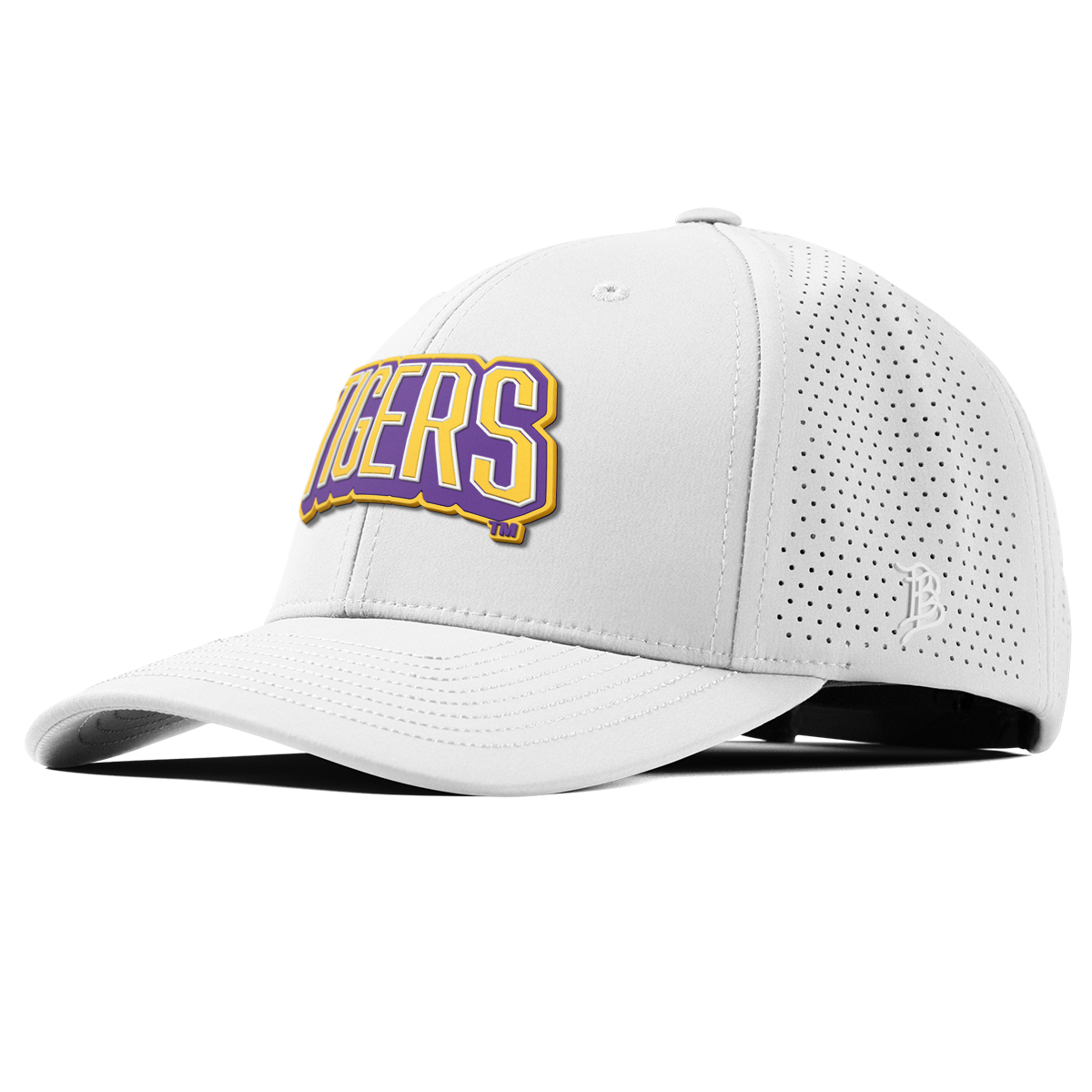 Louisiana State University "LSU Tigers Block" Curved Elite XGen™ White