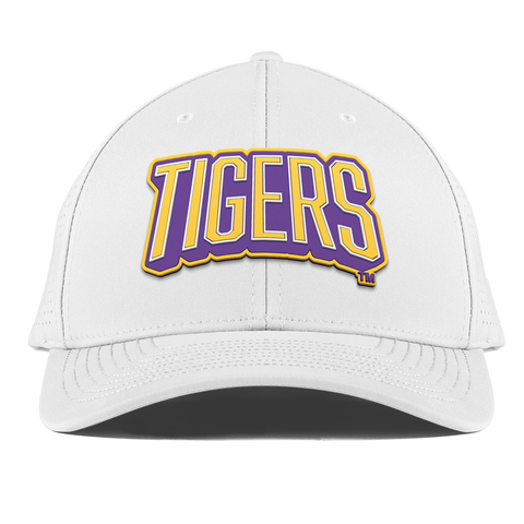 Louisiana State University "LSU Tigers Block" Curved Elite XGen™ White