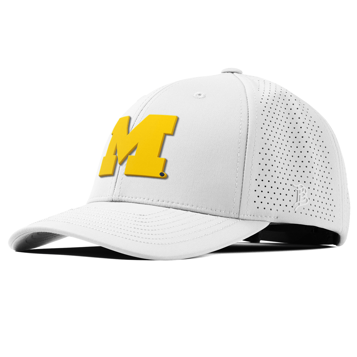 University of Michigan "Michigan Gold Block" Curved Elite XGen™ White