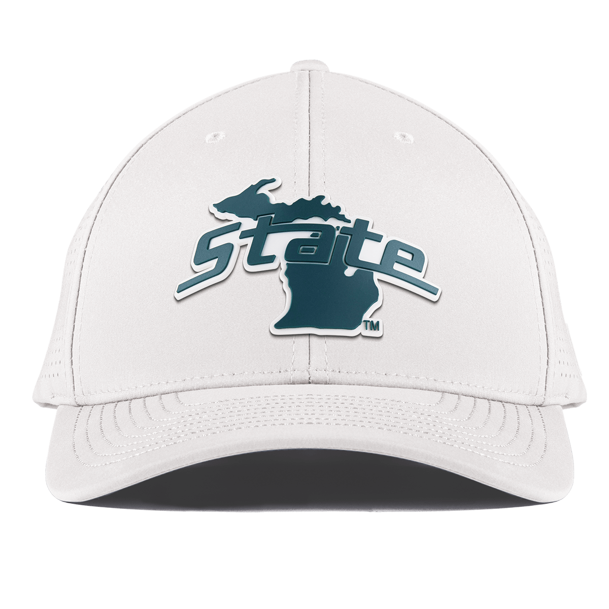Michigan State University "Michigan State Outline" Curved Elite XGen™ White