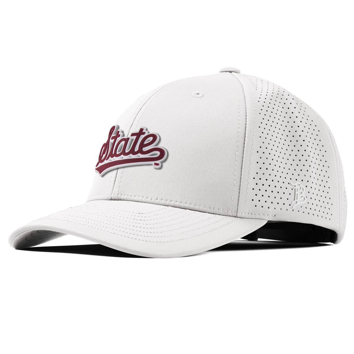 Mississippi State University "Mississippi State Script" Curved Elite XGen™ White