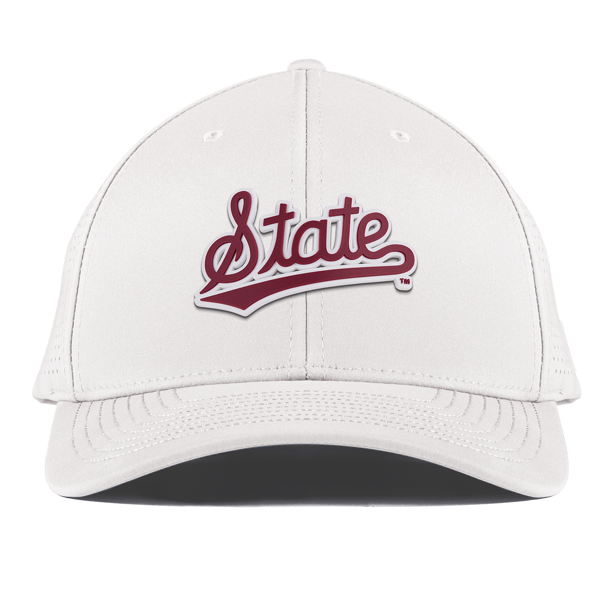 Mississippi State University "Mississippi State Script" Curved Elite XGen™ White