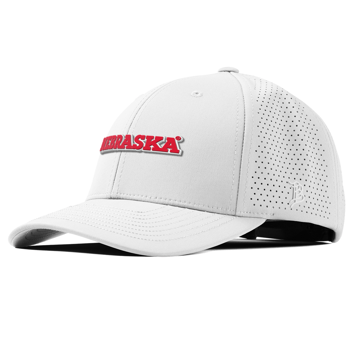 University of Nebraska "Nebraska Block" Curved Elite XGen™ White