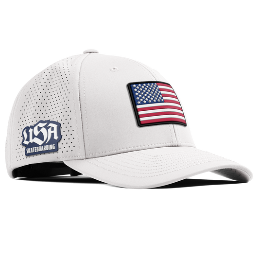 Old Glory USA Skateboarding Curved Elite XGen™ | hover: White