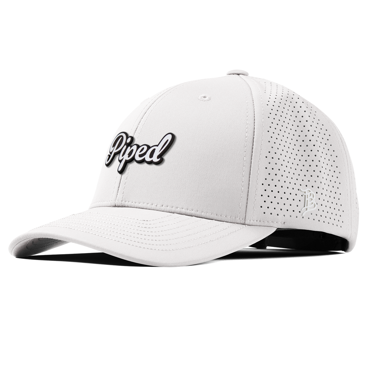Piped Script Curved Elite XGen™ White
