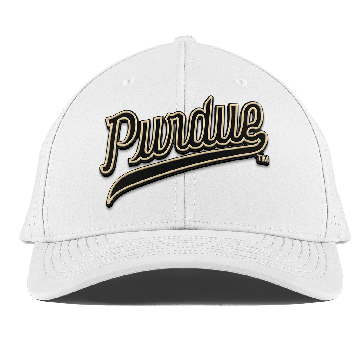 Purdue University "Purdue Script" Curved Elite XGen™ White