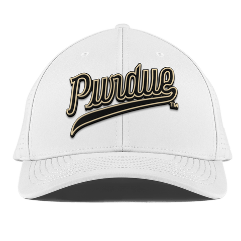 Purdue University "Purdue Script" Curved Elite XGen™ White