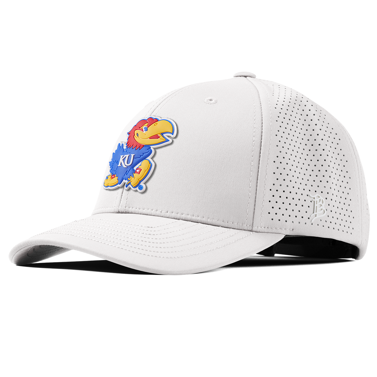 University of Kansas "Rock Chalk Jayhawk" Curved Elite XGen™ White