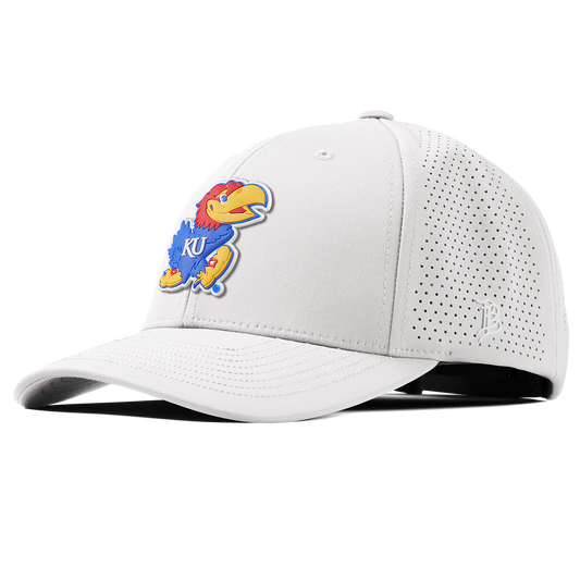 University of Kansas "Rock Chalk Jayhawk" Curved Elite XGen™ White