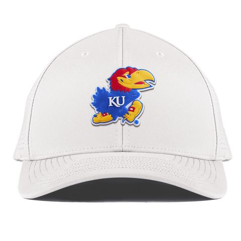 University of Kansas "Rock Chalk Jayhawk" Curved Elite XGen™ White