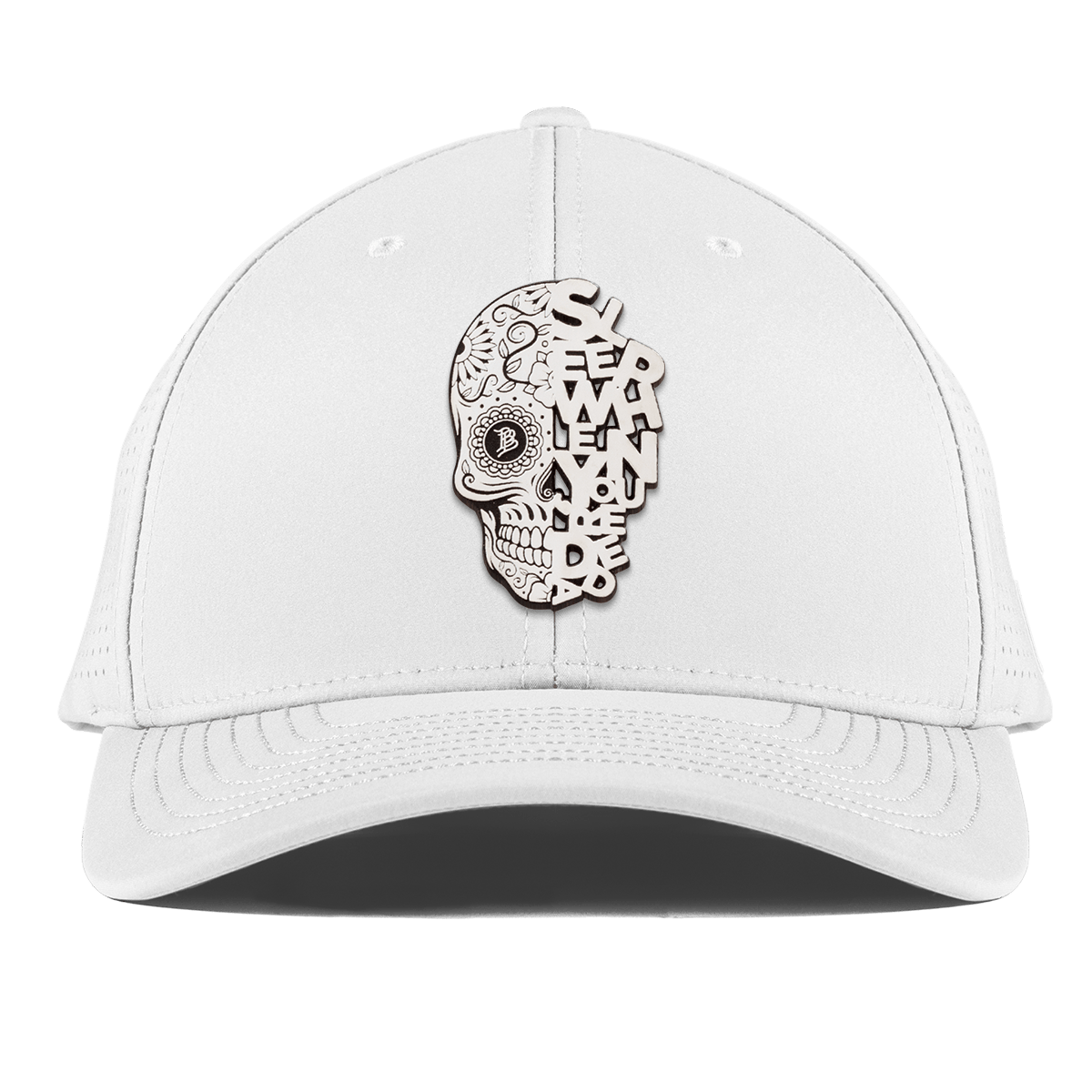 Sleep When You're Dead Skull Curved Elite XGen™ White