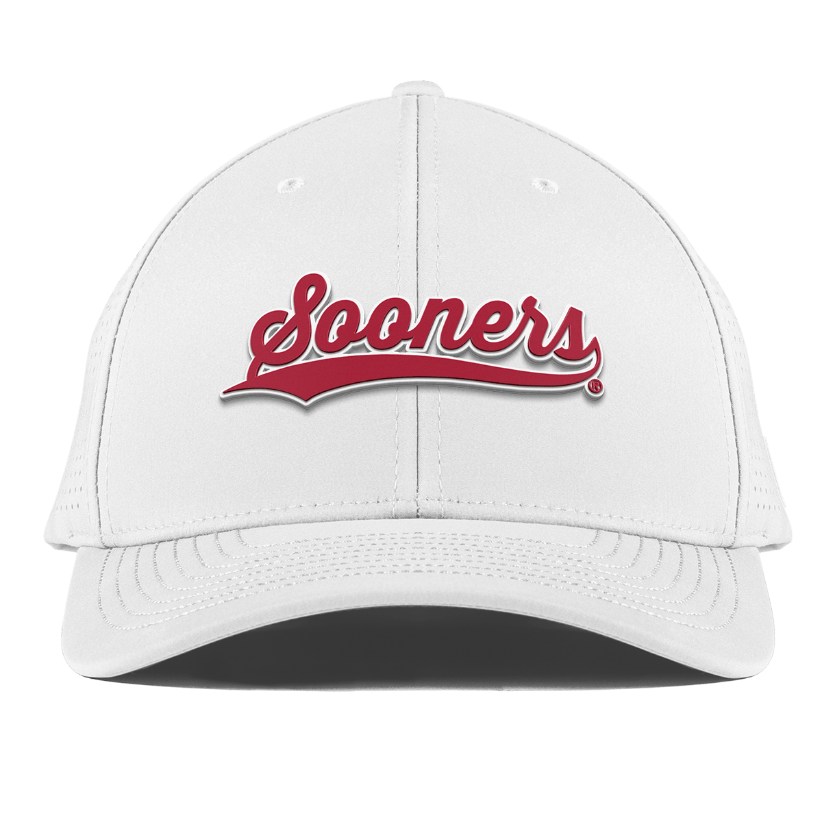 University of Oklahoma "Sooners Script" Curved Elite XGen™ White
